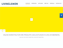 Tablet Screenshot of livinglemon.com
